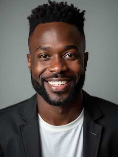 Comedian Headshots - Professional Professional AI photography style example