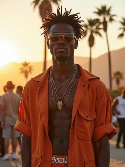 Coachella AI photography example 11 - High quality realistic generated photo