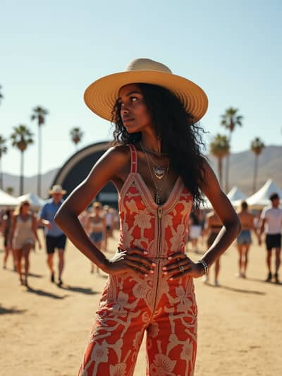 Coachella AI photography example 12 - High quality realistic generated photo