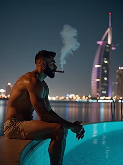 Dubai Influencer AI photography example 10 - High quality realistic generated photo