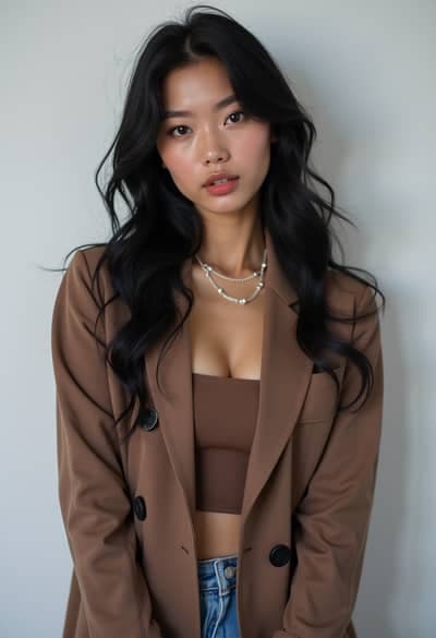 Korean Profile AI photography example 9 - High quality realistic generated photo