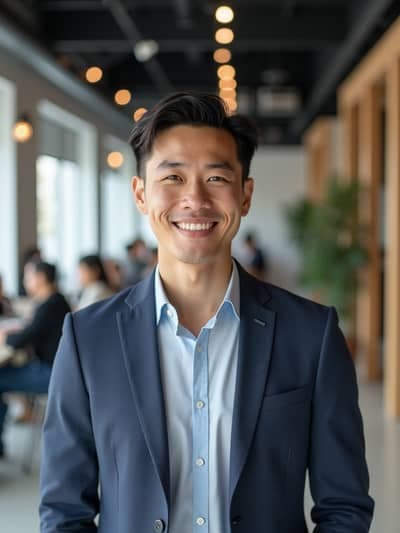 Startup Team Headshots AI photography example 12 - High quality realistic generated photo