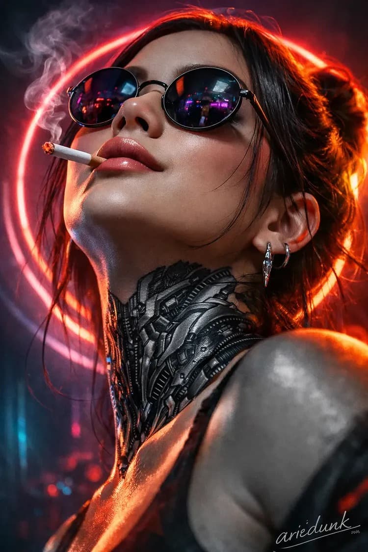 Cyberpunk Fashion - 4K AI Photoshoot Style & Prompt by PhotoForge