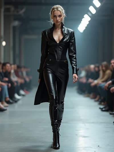 Ai Fashion Week AI photography example 2 - High quality realistic generated photo