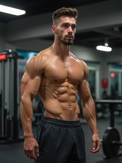 Fitness Influencer AI photography example 3 - High quality realistic generated photo