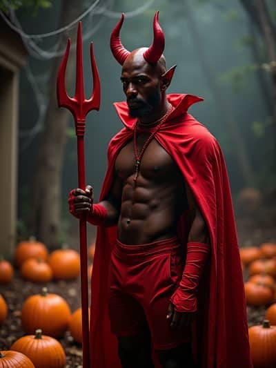 Halloween AI photography example 3 - High quality realistic generated photo
