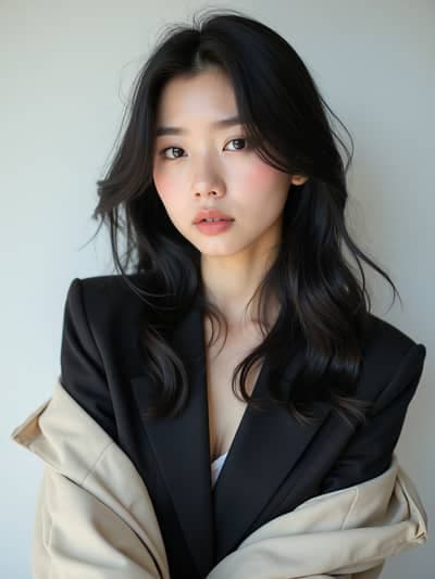 Korean Profile AI photography example 2 - High quality realistic generated photo