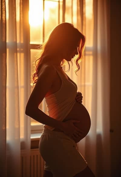 Maternity AI photography example 4 - High quality realistic generated photo