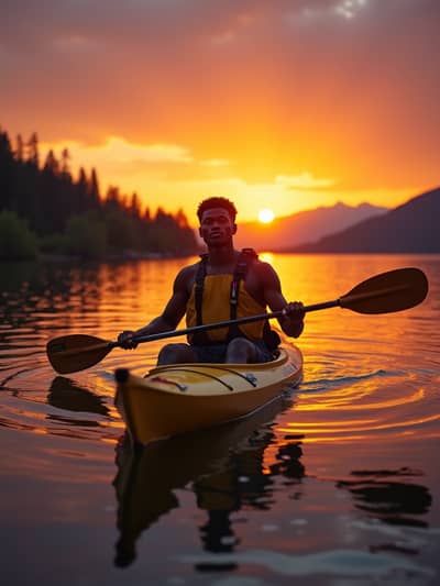 Outdoor Adventure AI photography example 4 - High quality realistic generated photo