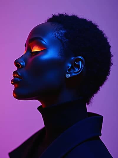 Rgb Portrait AI photography example 2 - High quality realistic generated photo