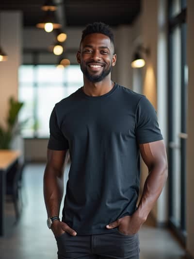 Startup Team Headshots AI photography example 4 - High quality realistic generated photo