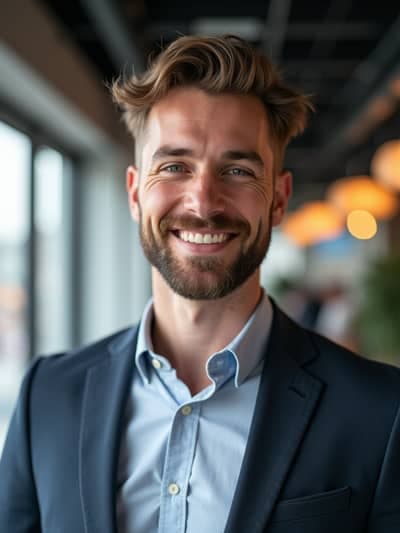 Startup Team Headshots AI photography example 5 - High quality realistic generated photo