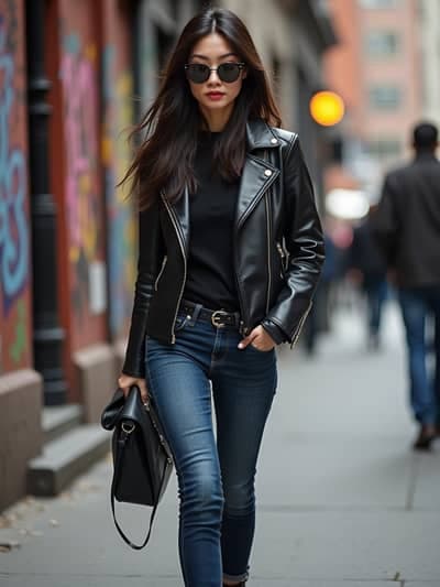 Street Style AI photography example 6 - High quality realistic generated photo