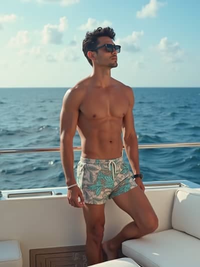 Swimsuit AI photography example 1 - High quality realistic generated photo