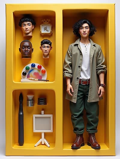 AI photography example 29 - ai action figure photos generated by artificial intelligence