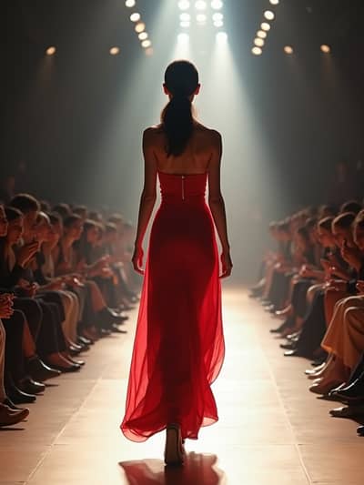 Ai Fashion Week style photo 18 created with AI technology - PhotoForge professional photography