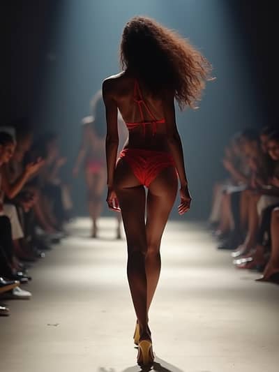 Ai Fashion Week style photo 43 created with AI technology - PhotoForge professional photography