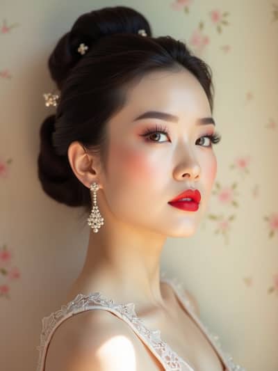 AI photography example 44 - ai makeup try-on photos generated by artificial intelligence