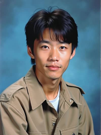 Ai Yearbook style photo 8 created with AI technology - PhotoForge professional photography