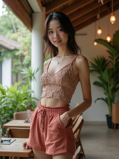 Bali Influencer style photo 13 created with AI technology - PhotoForge professional photography