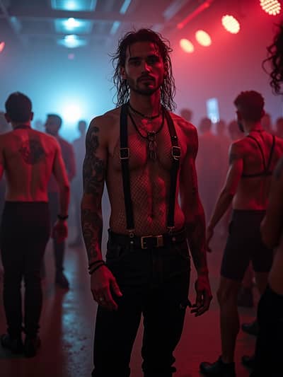 AI photography example 9 - berlin nightlife photos generated by artificial intelligence