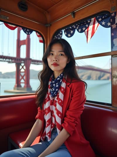 AI photography example 9 - born in usa photos generated by artificial intelligence
