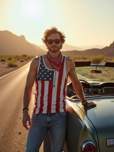 AI generated born in usa photo example 11 - Professional born in usa photography by PhotoForge