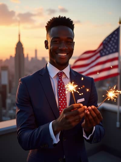 AI photography example 19 - born in usa photos generated by artificial intelligence