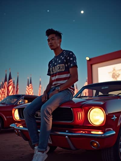 AI photography example 39 - born in usa photos generated by artificial intelligence