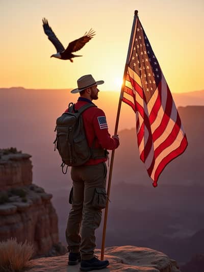 Born In Usa style photo 43 created with AI technology - PhotoForge professional photography