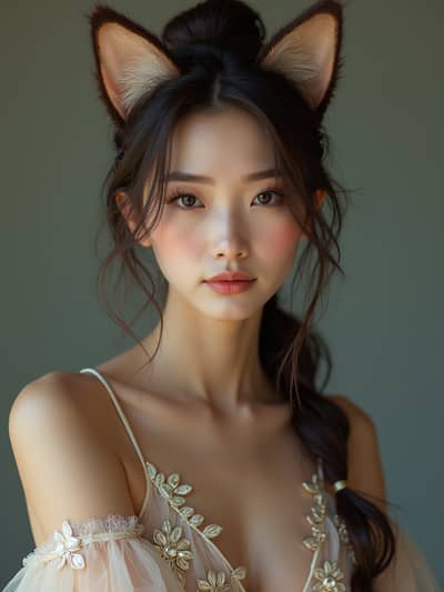 AI generated catgirl photo example 1 - Professional catgirl photography by PhotoForge