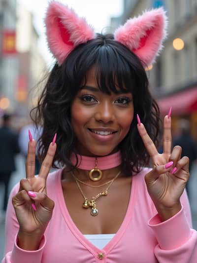 Professional catgirl AI photo 2 - High quality artificial intelligence photography