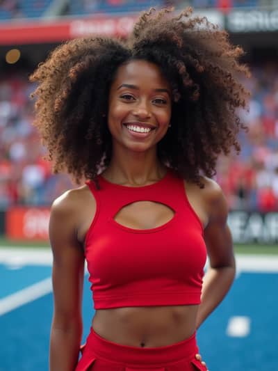 Professional cheerleader AI photo 12 - High quality artificial intelligence photography
