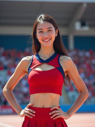 Cheerleader style photo 18 created with AI technology - PhotoForge professional photography