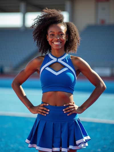 Cheerleader style photo 28 created with AI technology - PhotoForge professional photography