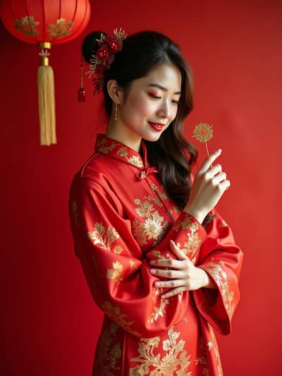 Chinese New Year style photo 8 created with AI technology - PhotoForge professional photography