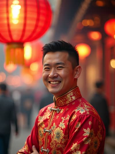 AI photography example 29 - chinese new year photos generated by artificial intelligence