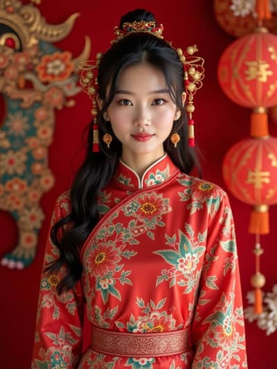 AI photography example 44 - chinese new year photos generated by artificial intelligence