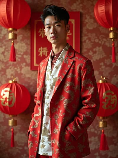 AI photography example 49 - chinese new year photos generated by artificial intelligence