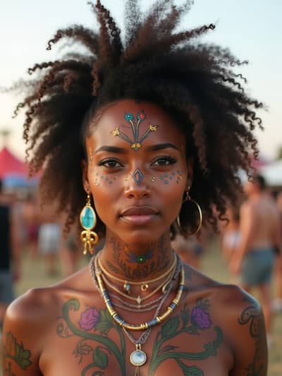 AI photography example 9 - coachella photos generated by artificial intelligence