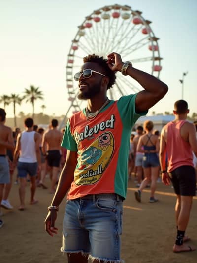 PhotoForge AI coachella photo sample 25 - Studio quality AI generated photography