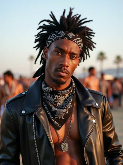 AI photography example 39 - coachella photos generated by artificial intelligence