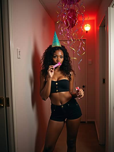 AI photography example 34 - college party photos generated by artificial intelligence