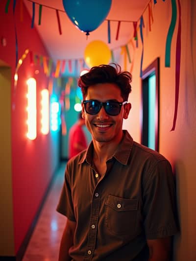 Professional college party AI photo 37 - High quality artificial intelligence photography