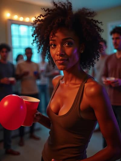 AI photography example 49 - college party photos generated by artificial intelligence