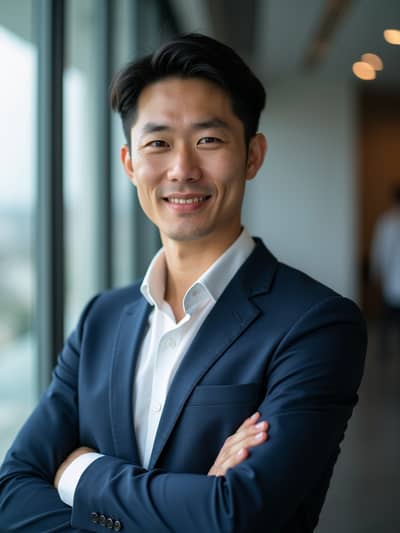 AI photography example 14 - corporate team headshots photos generated by artificial intelligence