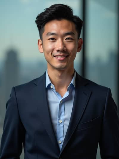 AI photography example 39 - corporate team headshots photos generated by artificial intelligence