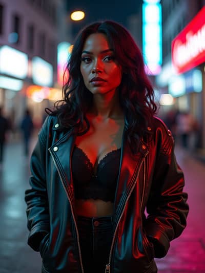 AI photography example 4 - cyberpunk boudoir photos generated by artificial intelligence