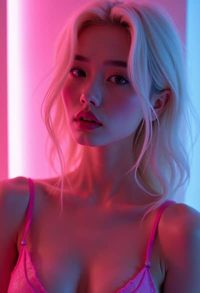 PhotoForge AI cyberpunk boudoir photo sample 5 - Studio quality AI generated photography