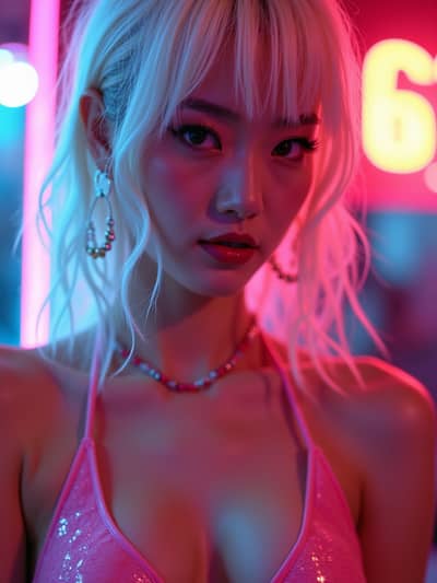 Professional cyberpunk boudoir AI photo 32 - High quality artificial intelligence photography